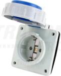 TRACON Priza incorporabila, cu CPlateral , rotund TICS-105S67 16A, 250V, 2P+E, IP67 (SCHUKO) (TICS-105S67)