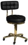 DivaLine Elegáns Kozmetikai Forgószék - Fekete-Arany - Kis méret (1962337)