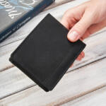 Brødrene férfi fekete vintage bőr pénztárca | fekete