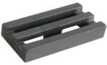 LEGO® Módosított csempe ezüst 1x2, rács alsó horonnyal (4619636)