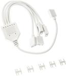 KOLINK Kábel ARGB 4-es elosztó, 30cm, Fehér (PGW-AC-KOL-157)