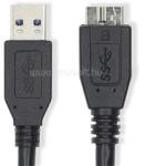 Nedis CCGL61500BK20 USB3.2 - micro-B (micro B) kábel, 5 Gbps, 2m, (USB3.1, USB3.0, USB2.0) (CCGL61500BK20) (CCGL61500BK20)