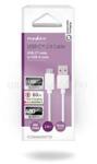 Nedis CCGB60600WT20 USB-A dugó - USB-C (USB C) dugó kábel, 60W, fehér, 2m (CCGB60600WT20) (CCGB60600WT20)