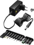 Goobay Univerzális tápkábel, Goobay, 3V-12V, max 12W, Fekete (64568)