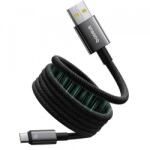 Baseus Cablu Date si Incarcare USB-A - USB-C Baseus Tungsten Gold P10319805111-02, 100W, 1m, Negru