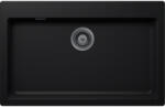 SCHOCK Schock Signus N-100XL konyhai mosogatótálca 790 x 500 mm Cristadur Puro, intenzív fekete és szűrőkosár, túlfolyó takaró Gunmetal (SETSN100XLPUPVGUB)