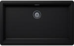 SCHOCK Schock Greenwich N-100XL konyhai mosogatótálca 750 x 456 mm Cristadur Puro, intenzív fekete és szűrőkosár, túlfolyó takaró Gunmetal (SETGN100XLPUPVGUB)