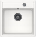 SCHOCK Schock Mono N-100S konyhai mosogatótálca 490 x 510 mm Cristadur Polaris, hófehér és szűrőkosár, távműködtető gomb, túlfolyó takaró Gunmetal (SETMN100SPOPVGUB)