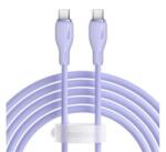 Baseus PUDDING adatkábel (Type-C - Type-C, 100W, PD gyorstöltő, 200cm) LILA (P10355702511-B4) (P10355702511-B4) - aqua