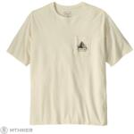 Patagonia Chouinard Crest Pocket Responsibili póló, nyírfehér (M)