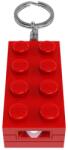 LEGO® EUROMIC - 2x4-es piros kocka világítós kulcstartó (LGL-KE234HR) (LGL-KE234HR)