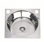 Inter Ceramic Кухненска мивка 4545, Inter Ceramic, алпака, единична, 51x51см (4545 P) Мивка за вграждане
