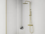 RAVAK Espirit termosztátos zuhanyoszlop szettel ES 091.60GLB, Gold Brushed (X070614)