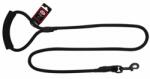 PET NOVA Smycz nylonowa z uchwytem sznur 120 cm / 1 cm czarna