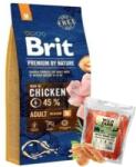 Brit Brit Premium By Nature Adult M csirkével 15kg + WILD FARM puha csirkemell 500g kutyakaják