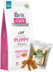 Brit BRIT CARE Dog Gabona nélküli kölyök lazac 12kg + WILD FARM multivitamin yamgyökér filé 500g kutyaeledel