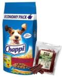 Chappi Chappi Száraz kutyatáp marhahússal, baromfival és zöldségekkel 13.5kg + WILD FARM marhahús rudacskák 500g kutyakajával