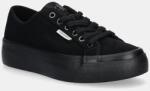 Calvin Klein teniși din piele întoarsă VULC FLATF LACE UP SUE/WL CK 9BYA-OBD069_99A