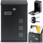 Humberg Fekete levélszekrény 39x25, 5x12 cm HM-864 (586400)