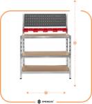 Springos HA5276 MŰHELYASZTAL 136 x 40 x 100 CM (HA5276)