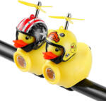  Kerékpár lámpa + kürt, kacsa sisakkal, 130lm, 800mAh, 6000K, 2 dizájn (vegyes) (LT-21)