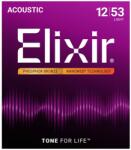 ELIXIR - Phosphor Bronze NanoWeb 12-53 Light akusztikus húrkészlet