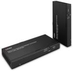 Lindy 38349 audió/videó jeltovábbító AV adó- és vevőegység Fekete (38349) (38349)