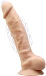 Doxy SilexD Model 1 Vibrating Premium Silicone Dual Density Dildo 8" Flesh
