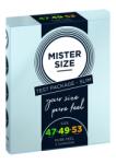 Shunga Pure Feel - Тест пакети Slim - Презервативи 47, 49, 53 мм - 3 броя