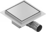 Mexen Flat-Q M13 rigolă podea pătrată 15 x 15 cm, inox - 1010015 (1010015)