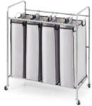 VEVOR 4 részes gurulós szennyestartó nagy kapacitású szennyestartó kosár, mosodai kocsi (XYLFJSGBD4100S0EXV0)