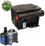 Sun-Life SunSun Grech CBF-350 szűrő CTP-3800 szivattyú CUV-224 UV-C előszűrő 3 m tömlő + indító baktérium (CBF-350CTP-3800CUV-224)