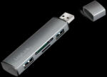 LogiLink USB 3.2 Gen2, 2 portos hub kártyaolvasóval, alumínium házzal (UA0394) (UA0394) - dstore