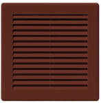  Awenta TRU30BR négyszögletes fali rács 100X100, rovarhálóval, barna