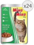 MIAU MIAU pulykás alutasakos eledel felnőtt cicáknak 24x100 g