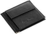 Corvo Bianco Luxury valódi bőr dollártárca MCB-D fekete
