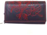 Hunter Fekete-piros női bőr pénztárca (LW-003 BLK/RED (h))