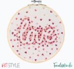 ReStyle Embroidery kit Love - hímzés csomag - 17.8 cm
