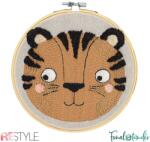 ReStyle Punch kit Tiger - hímzés csomag - 17.8cm