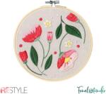 ReStyle Embroidery kit - Flowers - hímzés csomag - 17.8 cm