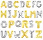 anagram Betű lufi 34" 86cm óriás Ezüst fólia betű, B betű, (LUFI807419)