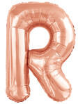 anagram Betű lufi 34" 86cm óriás Rosegold betű, R betű, (LUFI993328)