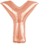 anagram Betű lufi 34" 86cm óriás Rosegold fólia betű, Y betű, (LUFI361586)
