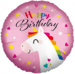 anagram Szülinapi fólia lufi 18" 45cm, Happy Birthday, unikornis (LUFI765296)