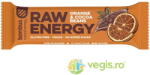 bombus Baton Proteic cu Portocale si Boabe de Cacao fara Gluten Raw Energy 50g
