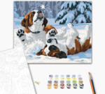 Alkotásutca Kutya-hideg móka - Számfestő készlet kereten 40x50