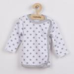 New Baby Cămăşuţă pentru bebeluşi New Baby Classic II gri cu steluţe, mărime 56 (0-3luni)