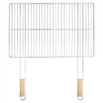 Mirpol Szögletes grillrács fa fogantyúval 69x60 cm (5905610256296)