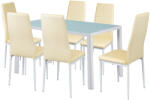 Leziter Liana 6+1 étkező garnitúra bézs (LUAV140W_MDC-001-Beige_6) - leziter