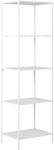 House Nordic Vita polc, 5 polcos, fehér keret 51x35x170 cm (3001071) - leziter